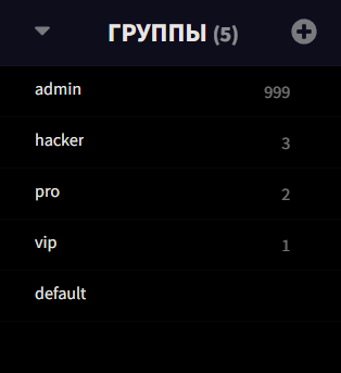 Группы в lp editor